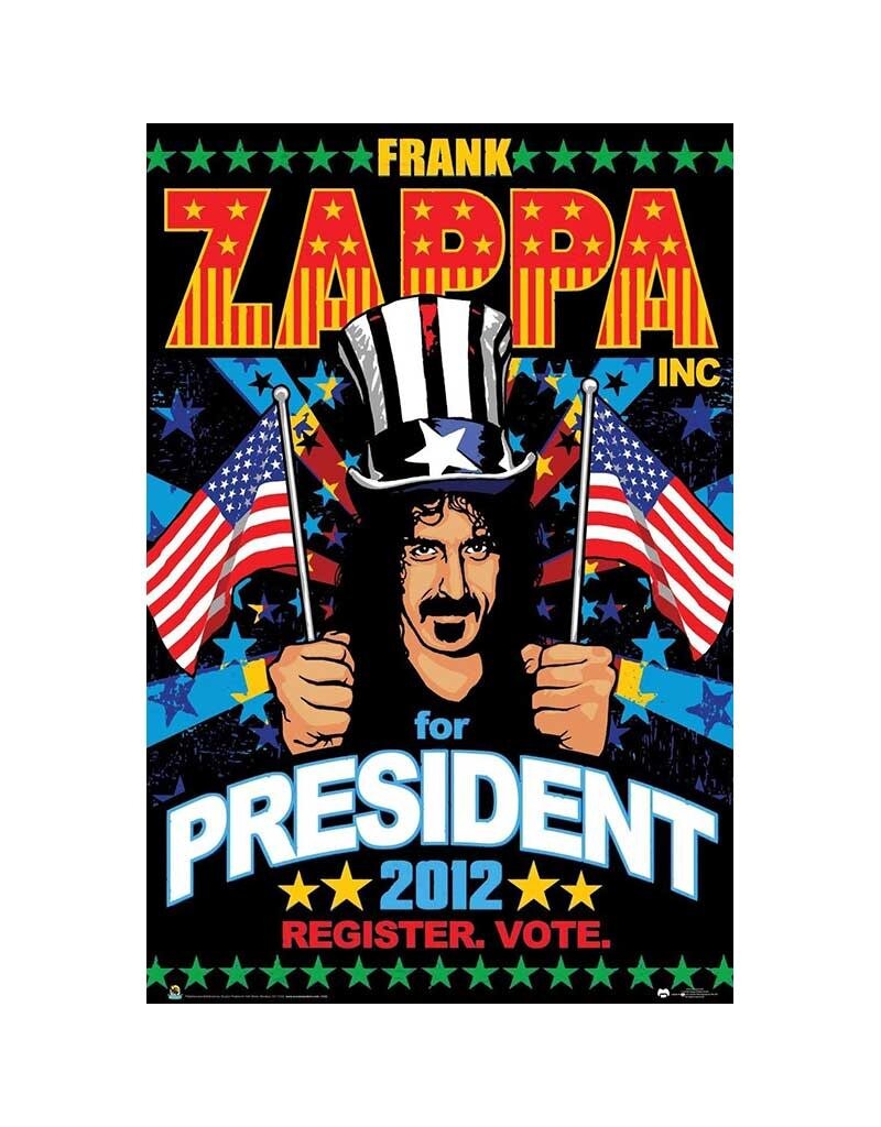 Frank Zappa - For President Poster 24x36"