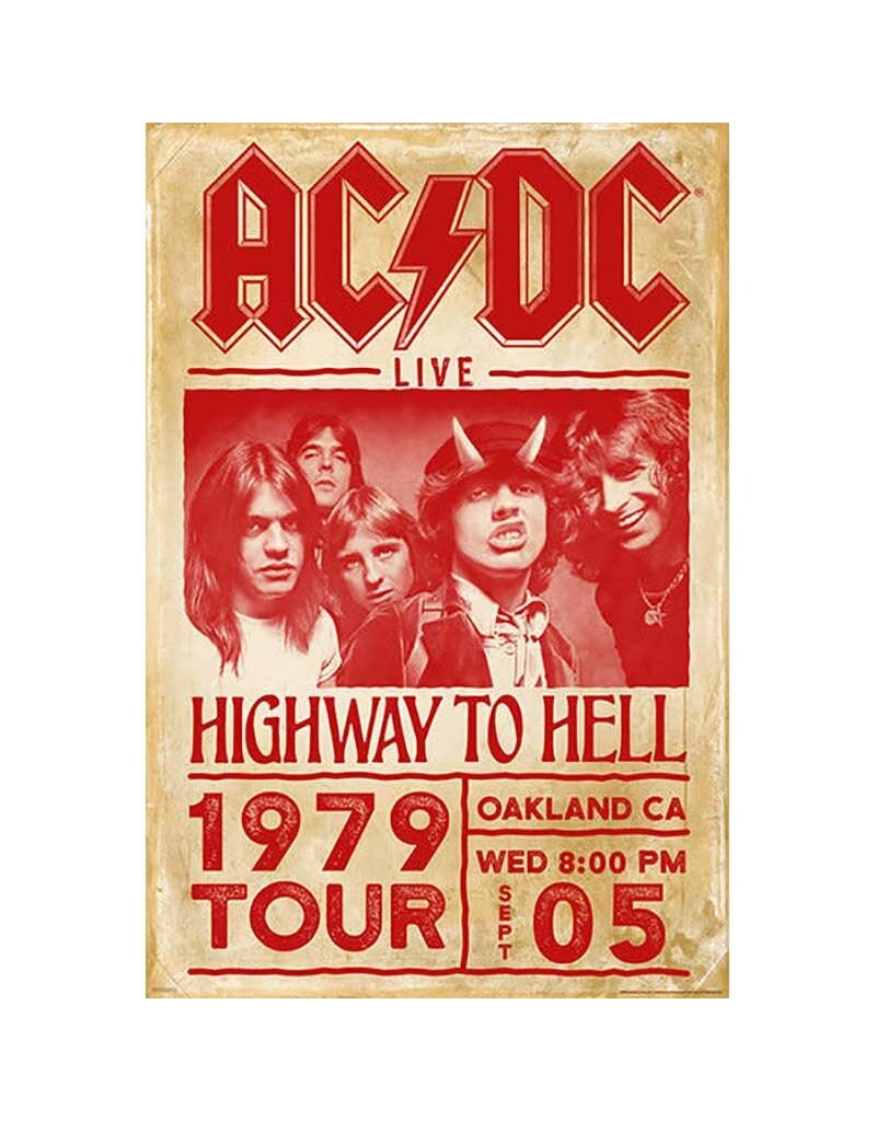 AC/DC - Tour 1979 Poster 24"x36"