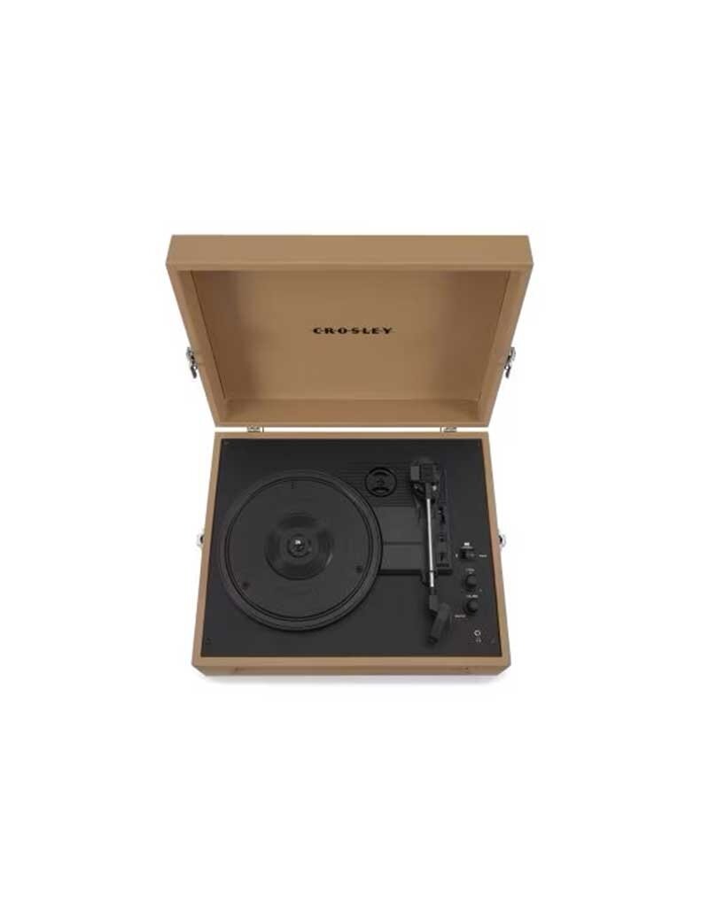Crosley Voyager Portable Turntable with Bluetooth- Tan