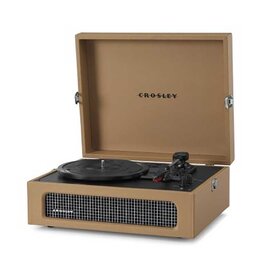 Crosley Voyager Portable Turntable with Bluetooth- Tan
