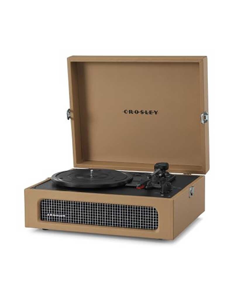 Crosley Voyager Portable Turntable with Bluetooth- Tan