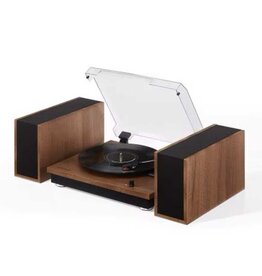 Crosley Riff 3-Speed Turntable Shelf System - Walnut
