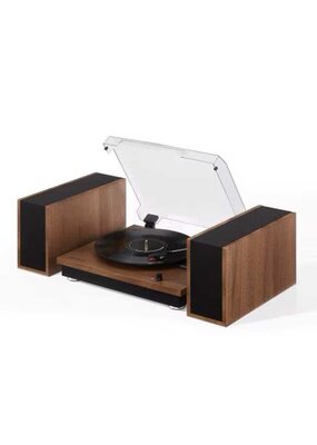 Crosley Riff 3-Speed Turntable Shelf System - Walnut