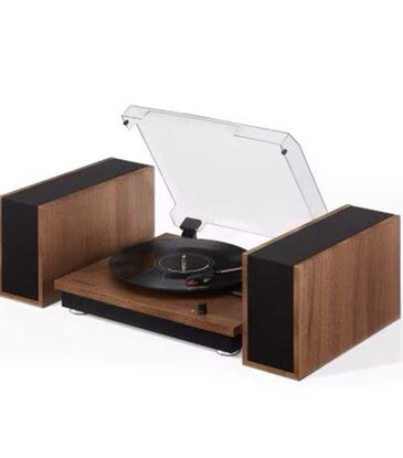 Crosley Crosley Riff 3-Speed Turntable Shelf System - Walnut