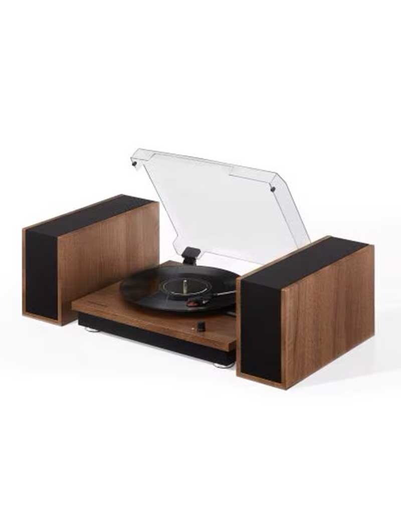 Crosley Riff 3-Speed Turntable Shelf System - Walnut