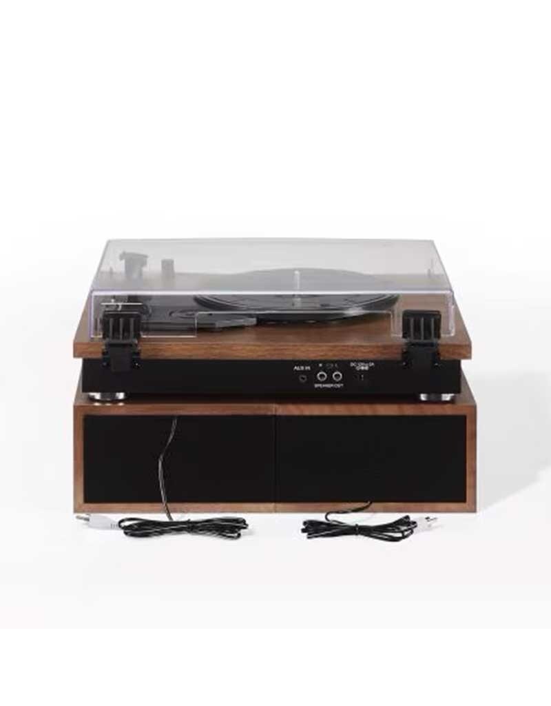 Crosley Riff 3-Speed Turntable Shelf System - Walnut