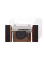 Crosley Riff 3-Speed Turntable Shelf System - Walnut