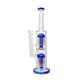 14" Straight Double Tree Water Pipe