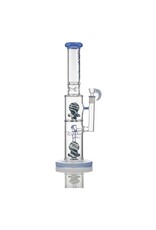 16" Hipster Straight Tube Double Worked Perc Water Pipe