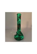 7" Glow In The Dark Skull Dragon Claw Silicone Water Pipe