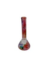7" Glow In The Dark Tie Dye Swirl Silicone Water Pipe