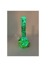 7" Glow In The Dark Graffiti Silicone Water Pipe