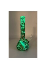 7" Glow In The Dark Tattoo Sleeve Silicone Water Pipe