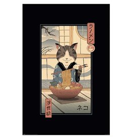 Vincent Trinidad - Neko Ramen Ukiyoe Poster 24" x 36"