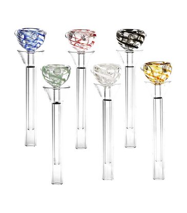 9mm Color Wrap Bubble Slide Water Pipe Bowl
