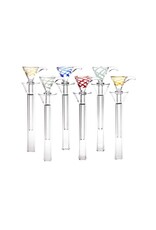 9mm Color Wrap Funnel Slide Water Pipe Bowl
