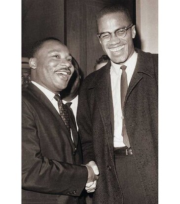 The Meeting - Malcolm X and MLK Poster 24"x36"