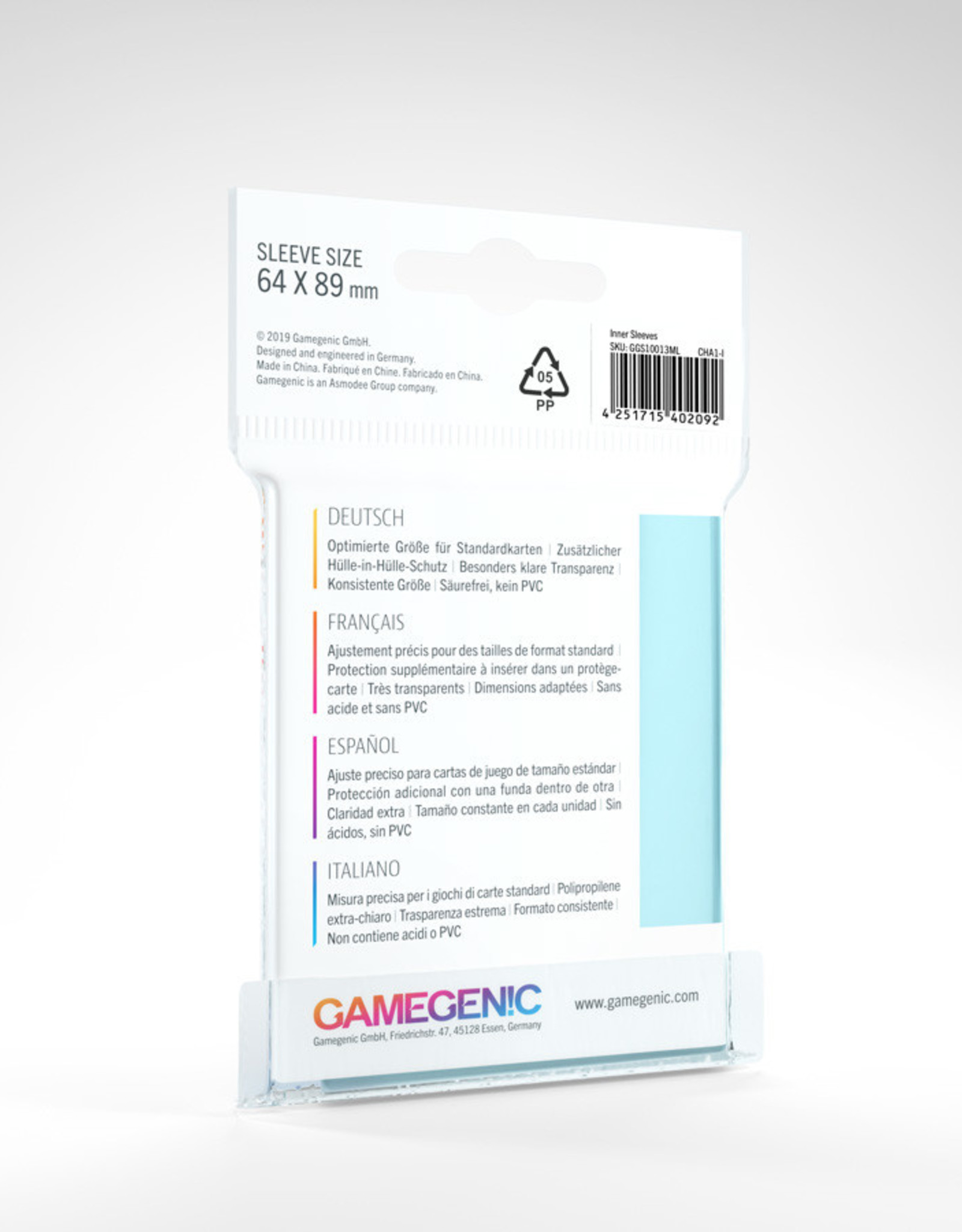 Inner Sleeves: Standard Card Game (100)