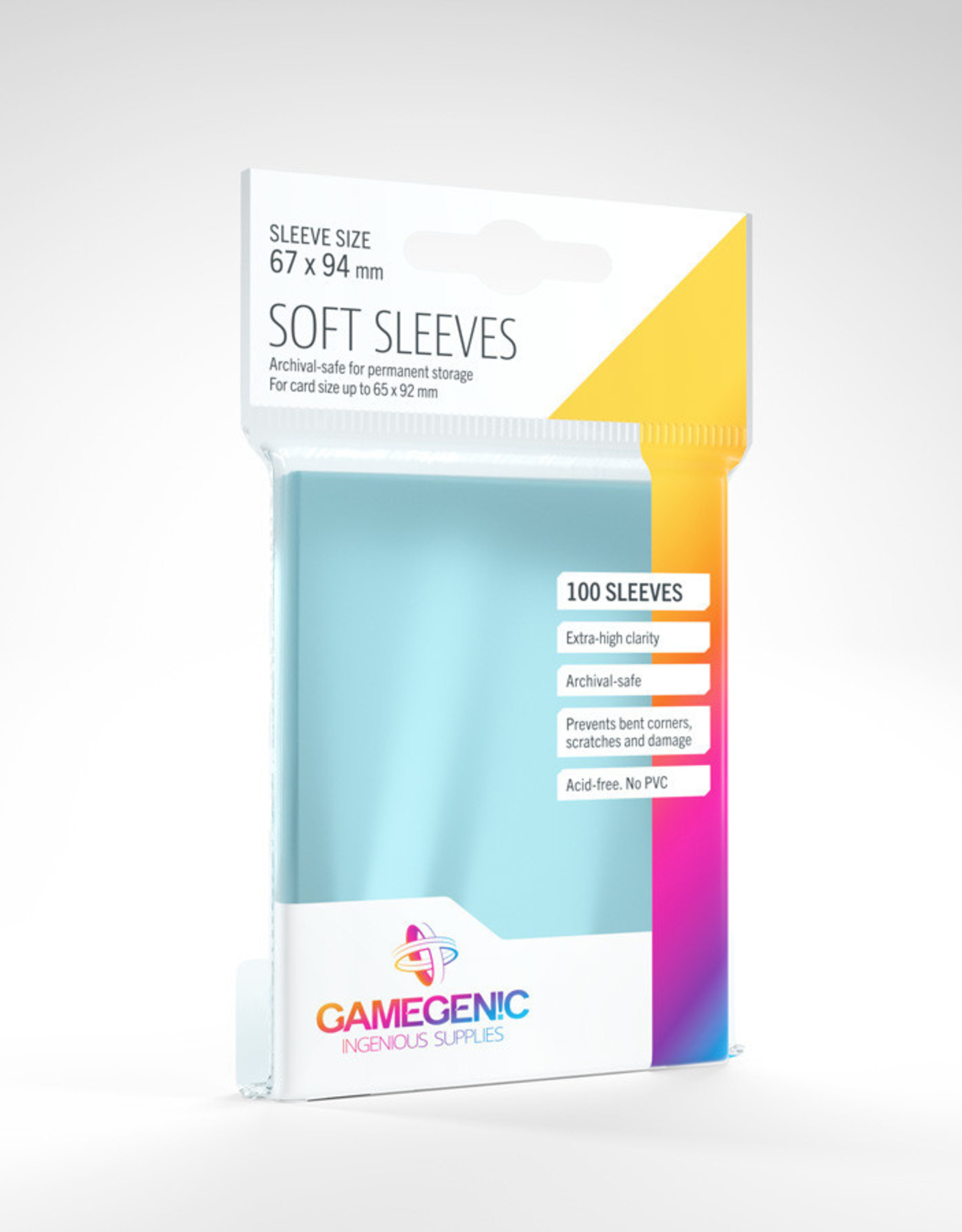 GameGenic Sleeves: Soft Sleeves (100) Clear