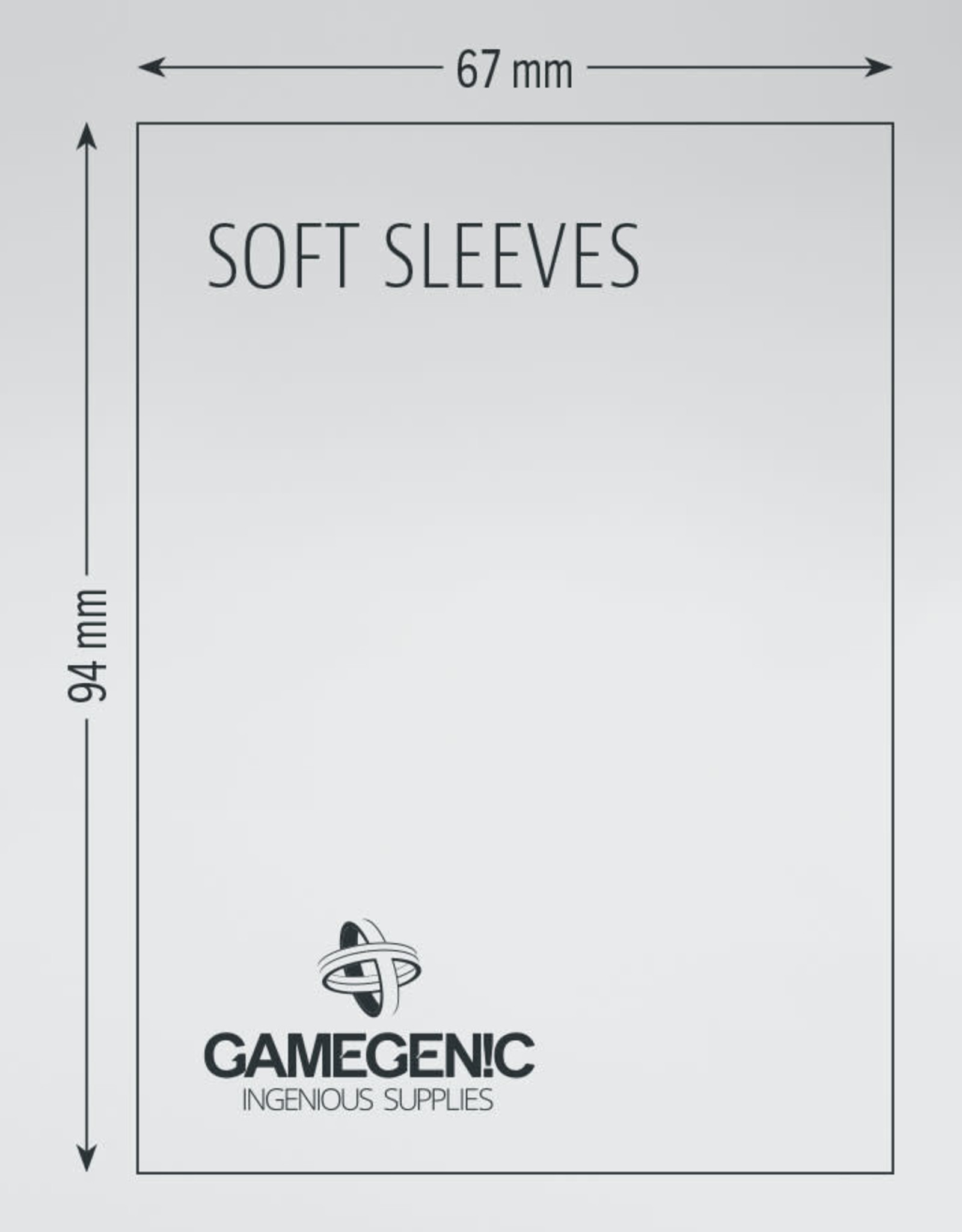 GameGenic Sleeves: Soft Sleeves (100) Clear