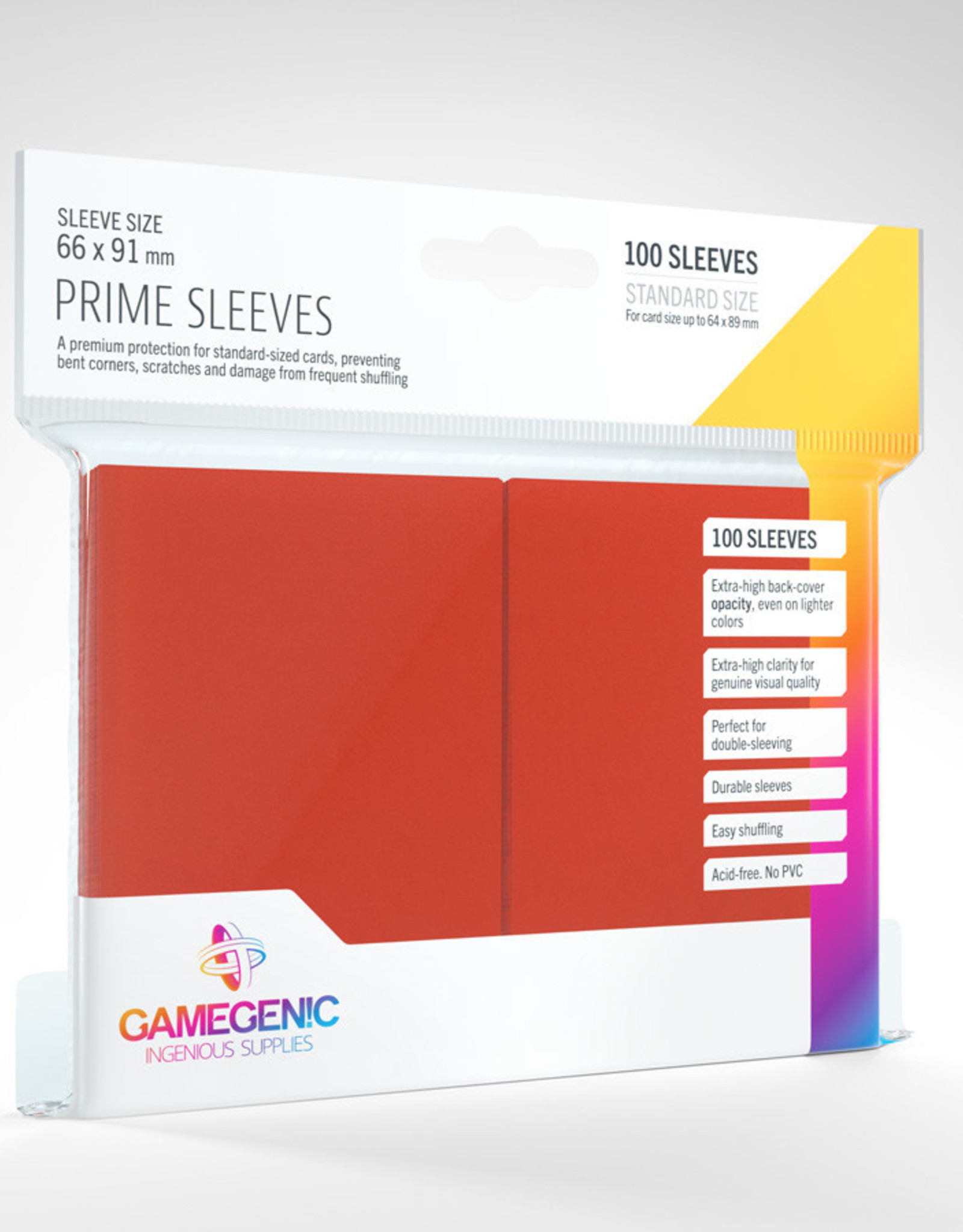 Prime Sleeves: (100) Red