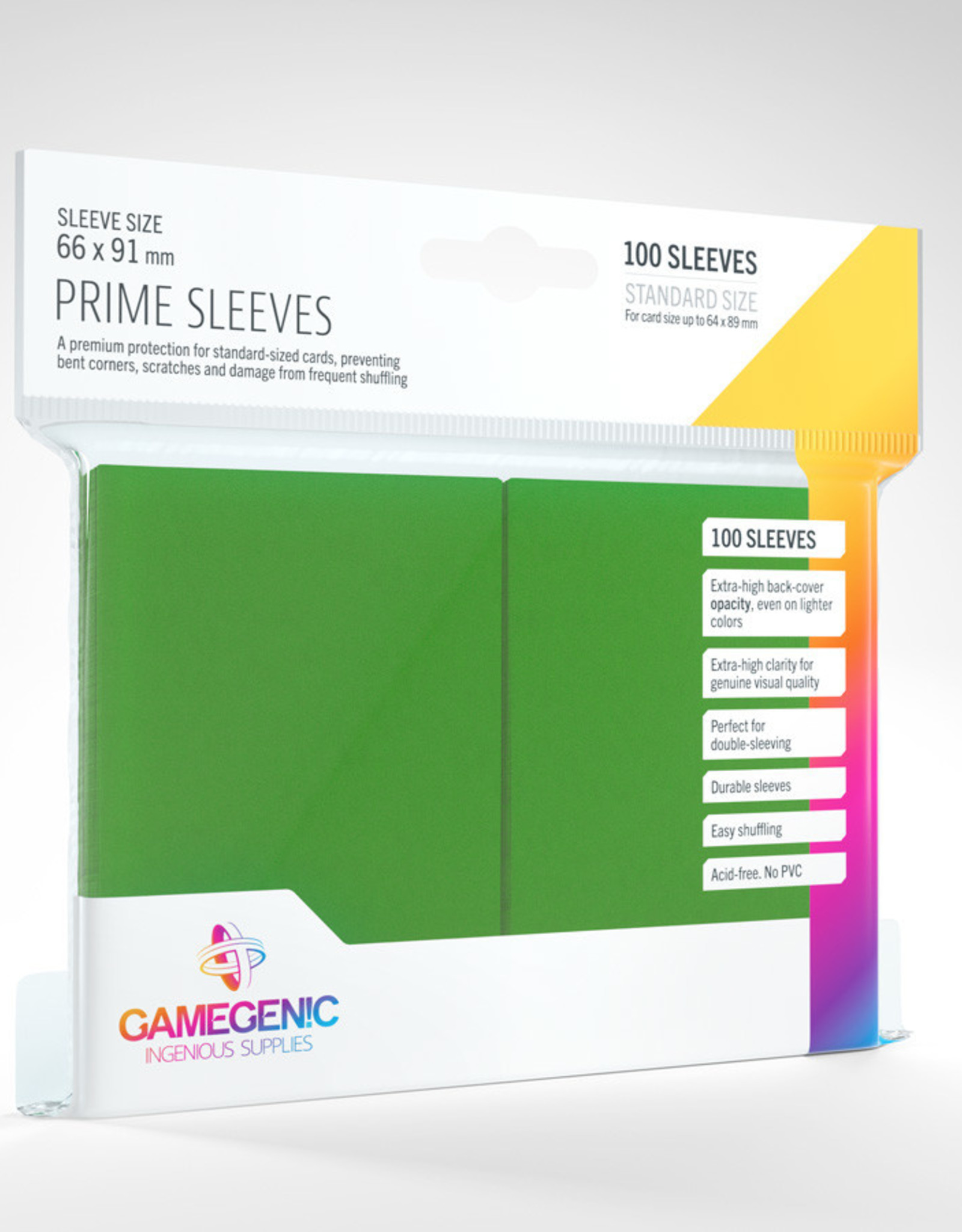 Prime Sleeves: (100) Green