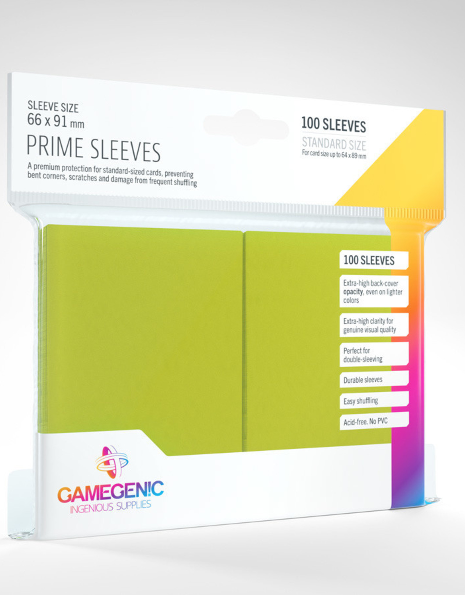 Prime Sleeves: (100) Lime