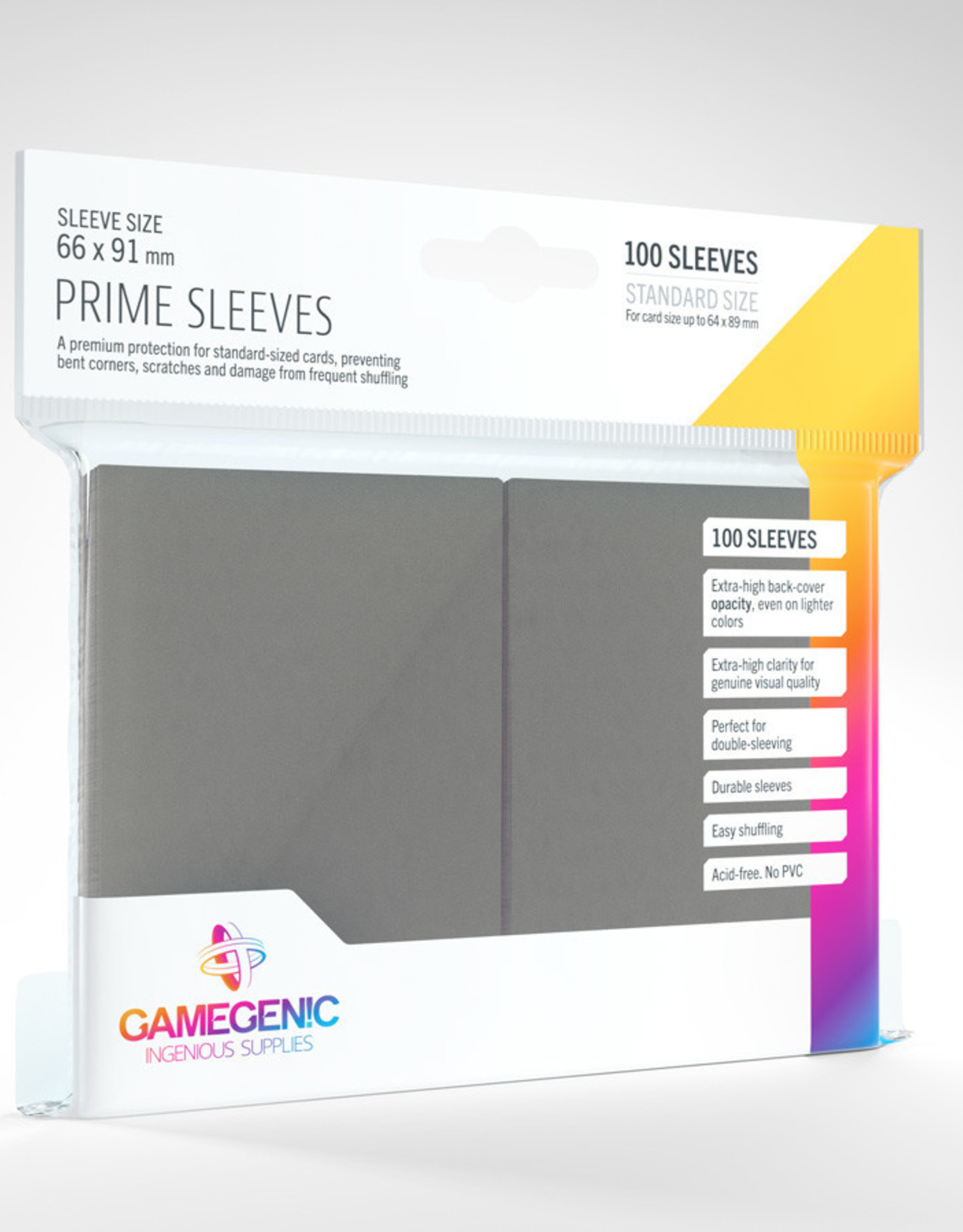 Prime Sleeves: (100) Dark Grey