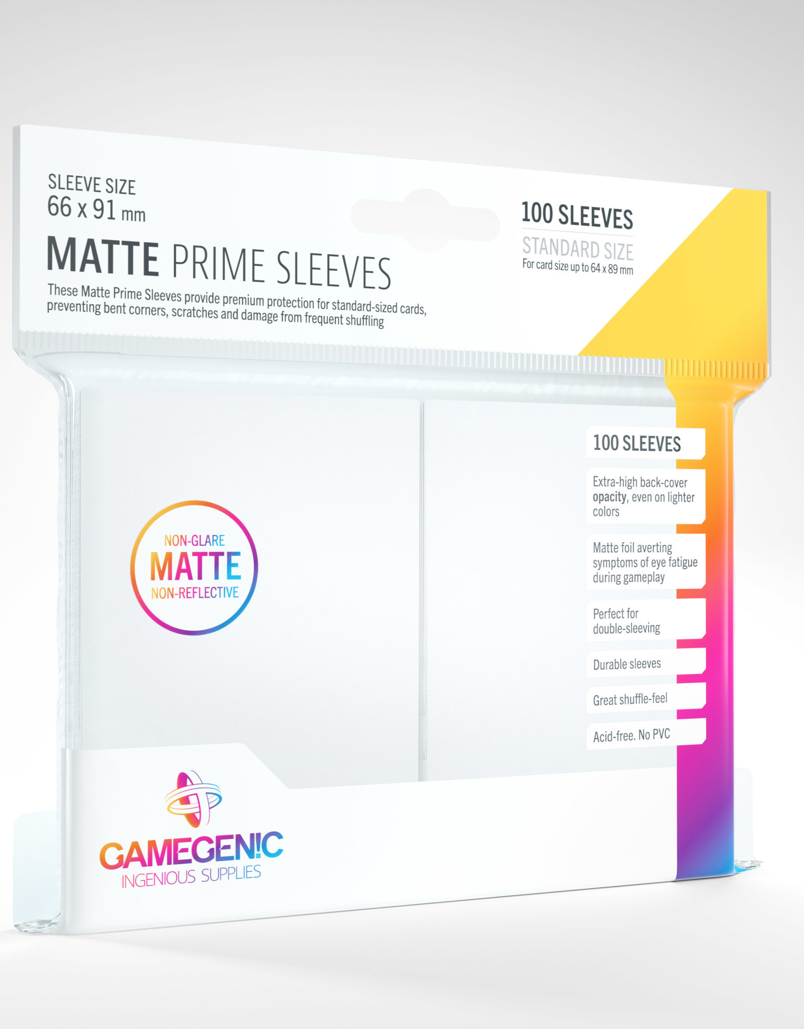 Sleeves: Matte Prime (100) White