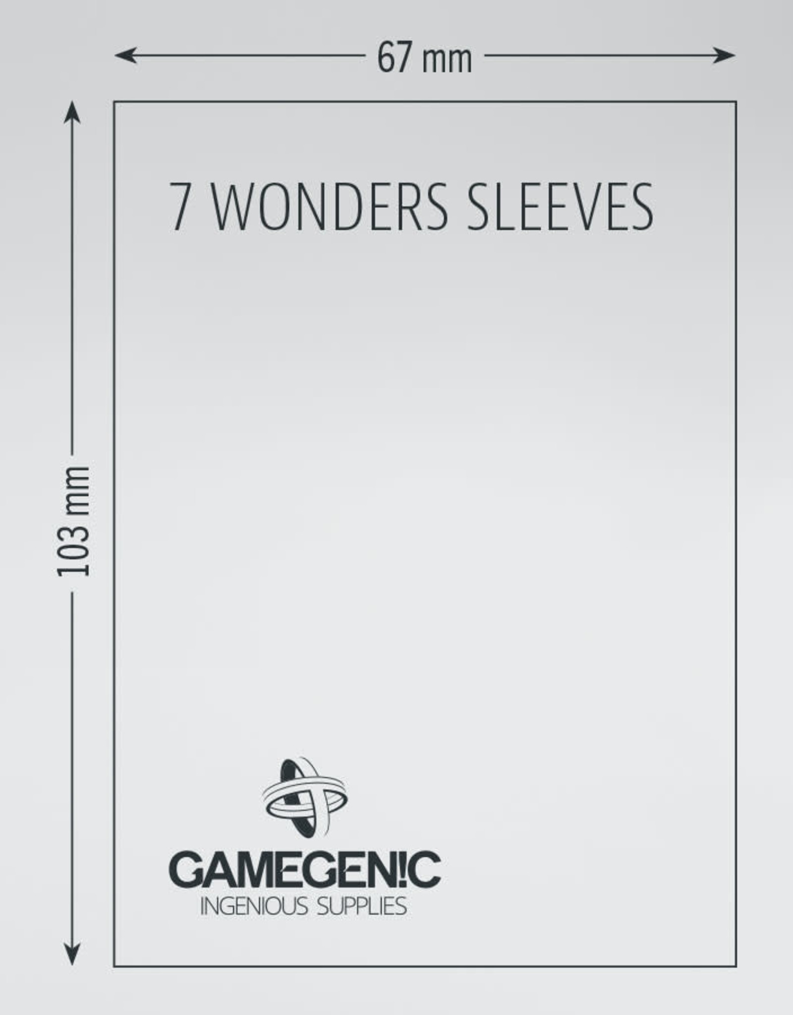 Prime Board Game Sleeves: 7 Wonders (80) (Brown)