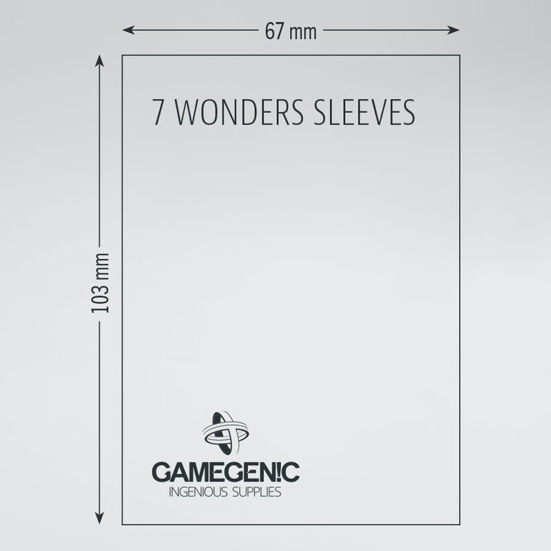 Matte Board Game Sleeves: 7 Wonders (80) (Brown)