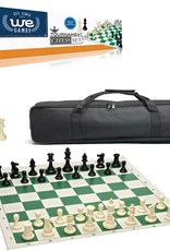 Chess Set: Tournament Travel with Black Canvas Bag