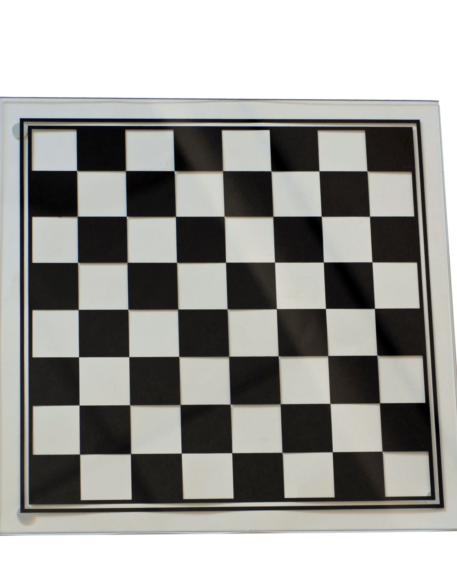 Chess Set: Black and Clear Glass