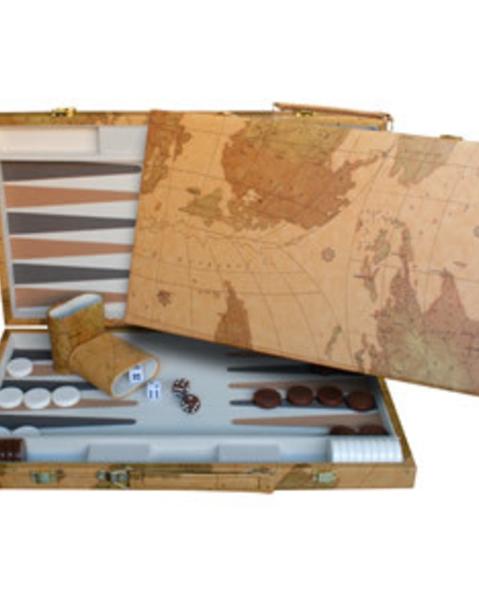 Backgammon 18 Inch Map Design