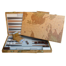 Backgammon 18 Inch Map Design