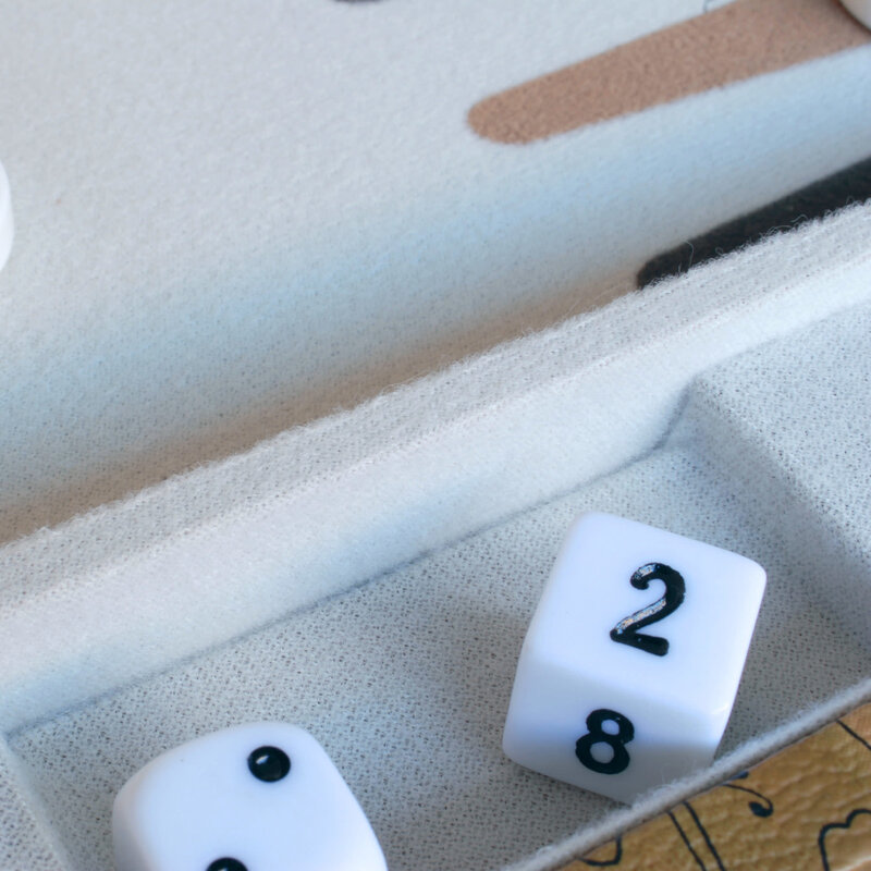 Backgammon 18 Inch Map Design