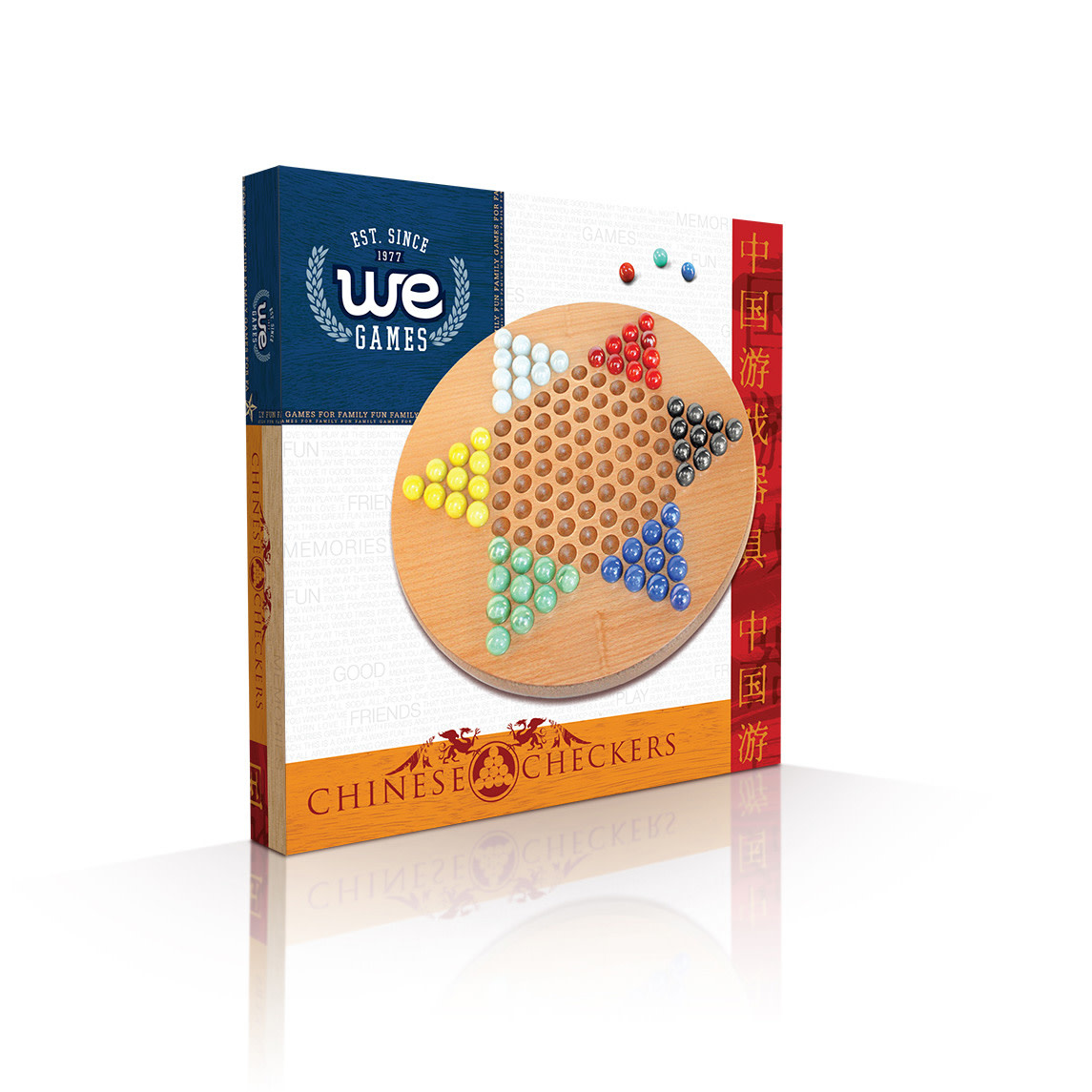 Chinese checkers 2024 with glass marbles