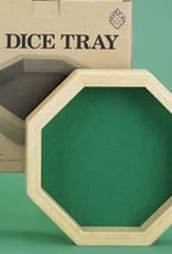 Koplow Dice Tray: Octagon 10 Inch Wood Dice Tray