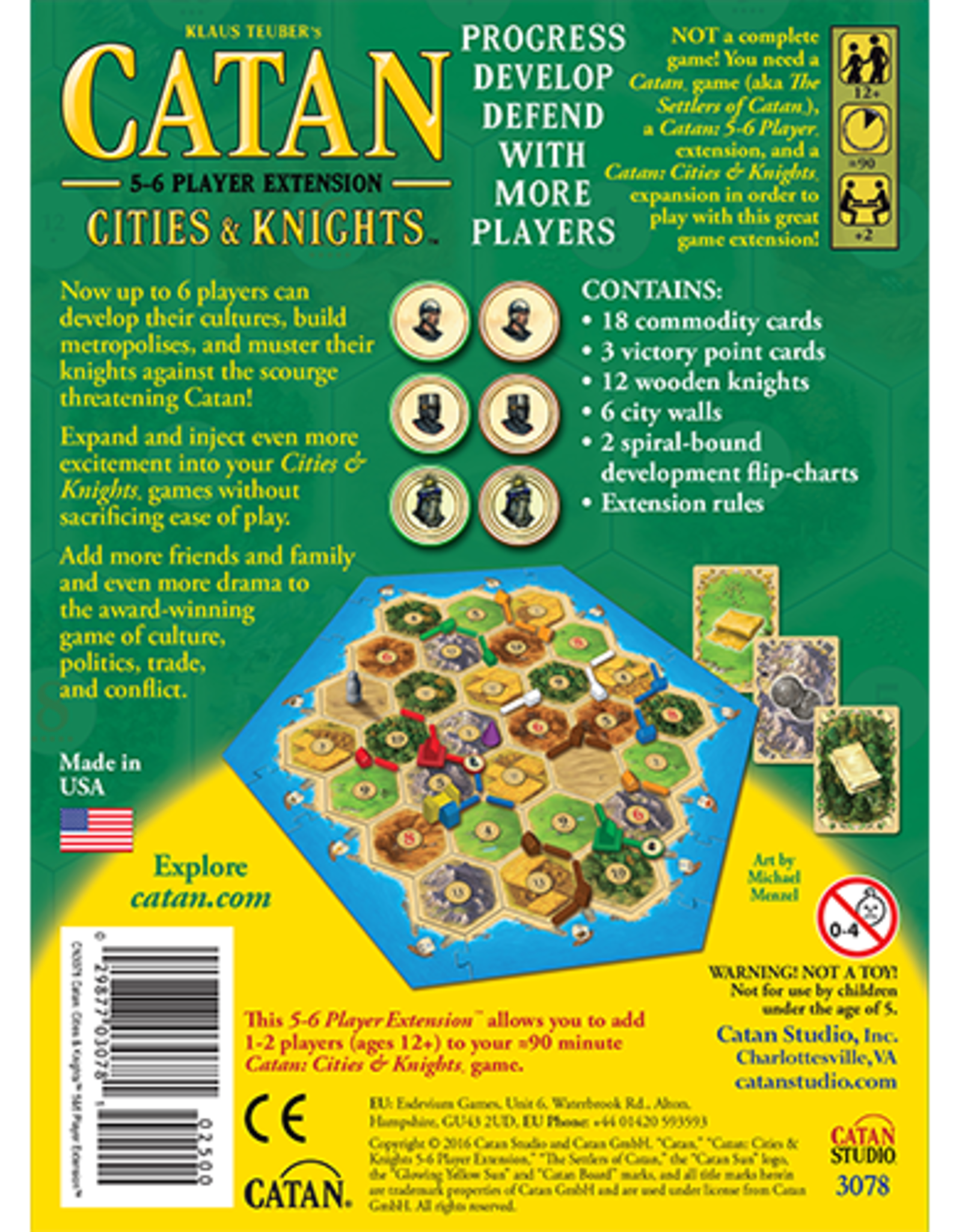 Catan Cities and Knights 5 - 6 Player Extension