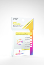 (July 3, 2026) Matte Board Game Sleeves: Mini American (50) (Yellow)