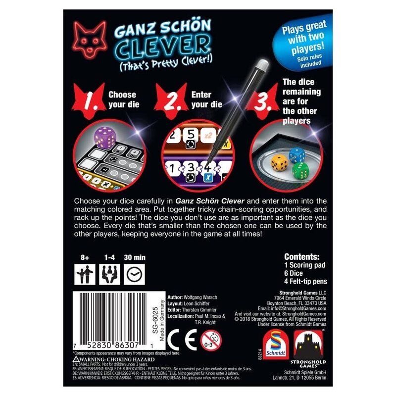 Stronghold Games That's Pretty Clever (Ganz Schon Clever)