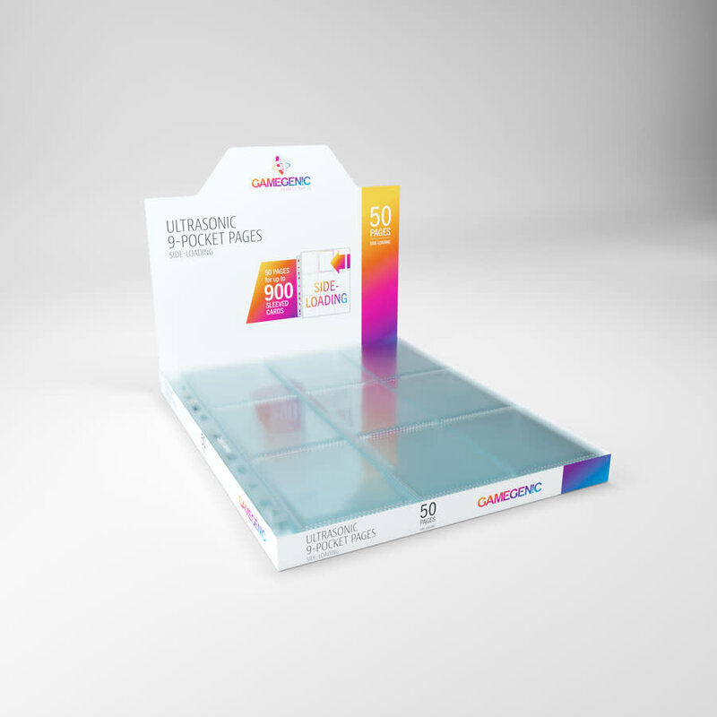 9-Pocket Pages: Ultrasonic Side-Loading (50) Clear