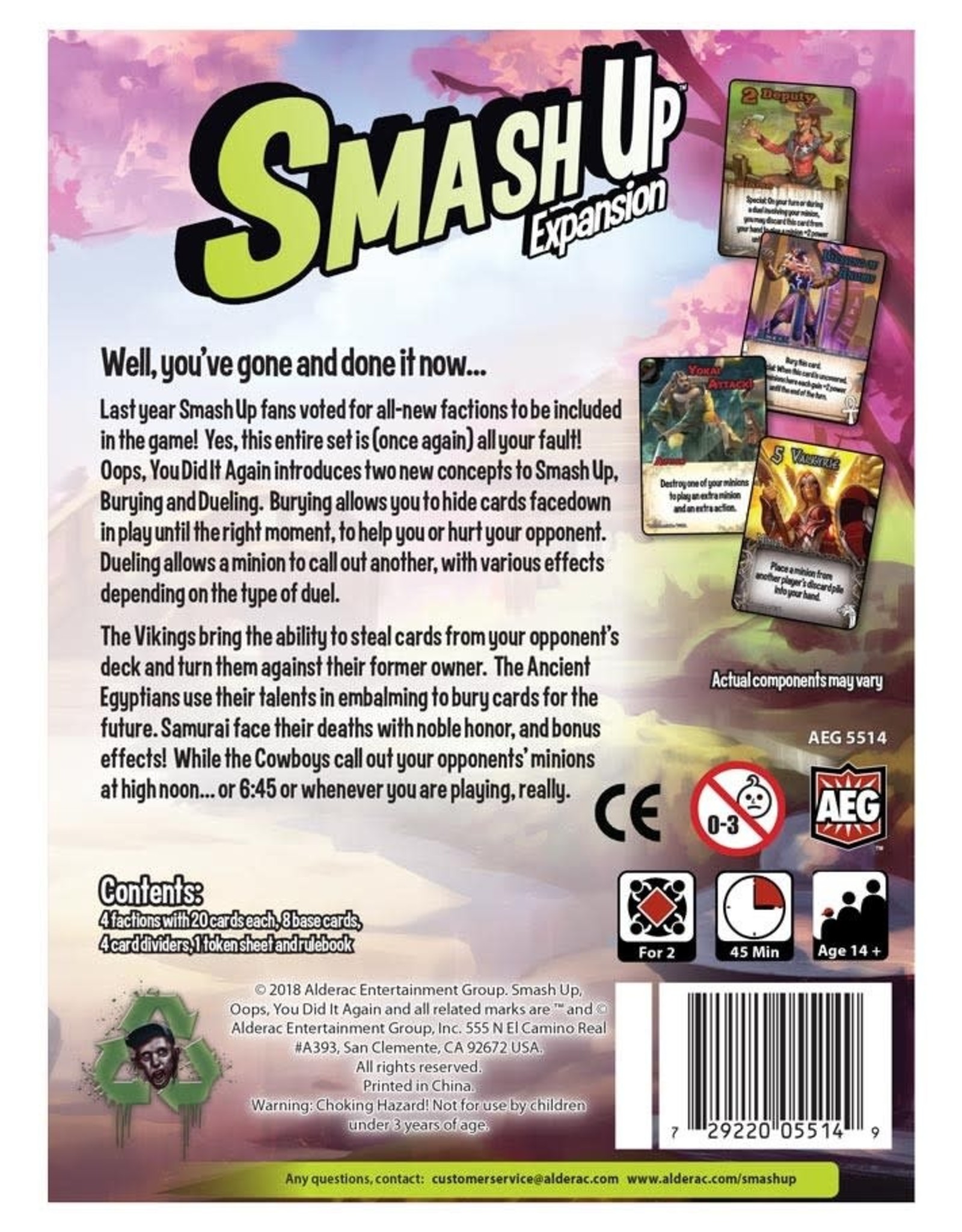 Alderac Smash Up Oops You Did It Again Expansion