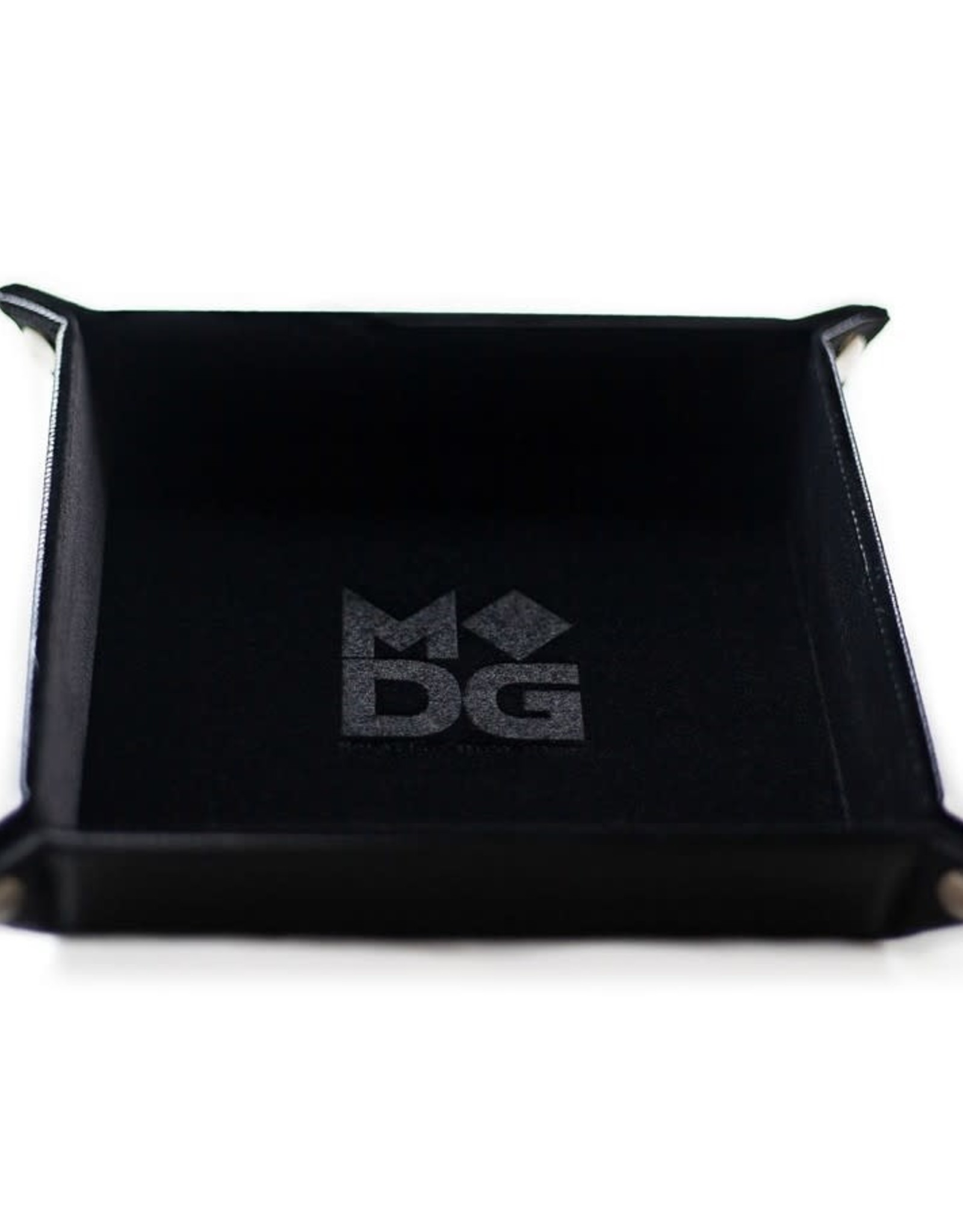 FanRoll Dice Tray: Fanroll Velvet Folding Black