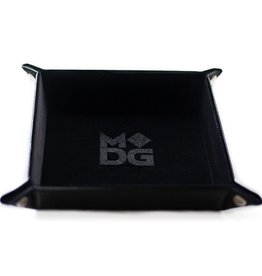 Metallic Dice Games Dice Tray: Fanroll Velvet Folding Black