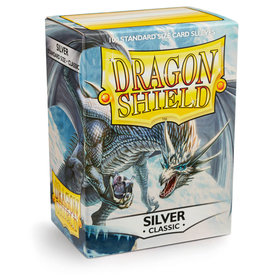 Arcane Tinmen Sleeves: Dragon Shield Classic (100) Silver