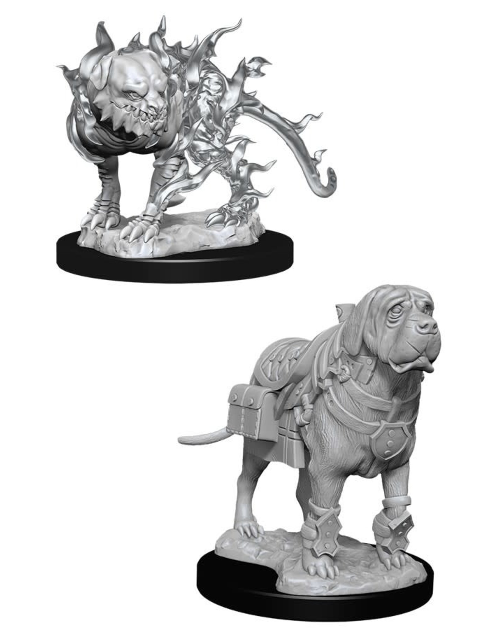 Wizkids D&D Unpainted Minis: Mastif & Shadow Mastif