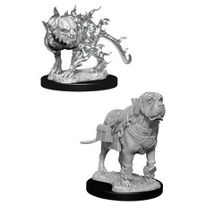 Wizkids D&D Unpainted Minis: Mastif & Shadow Mastif