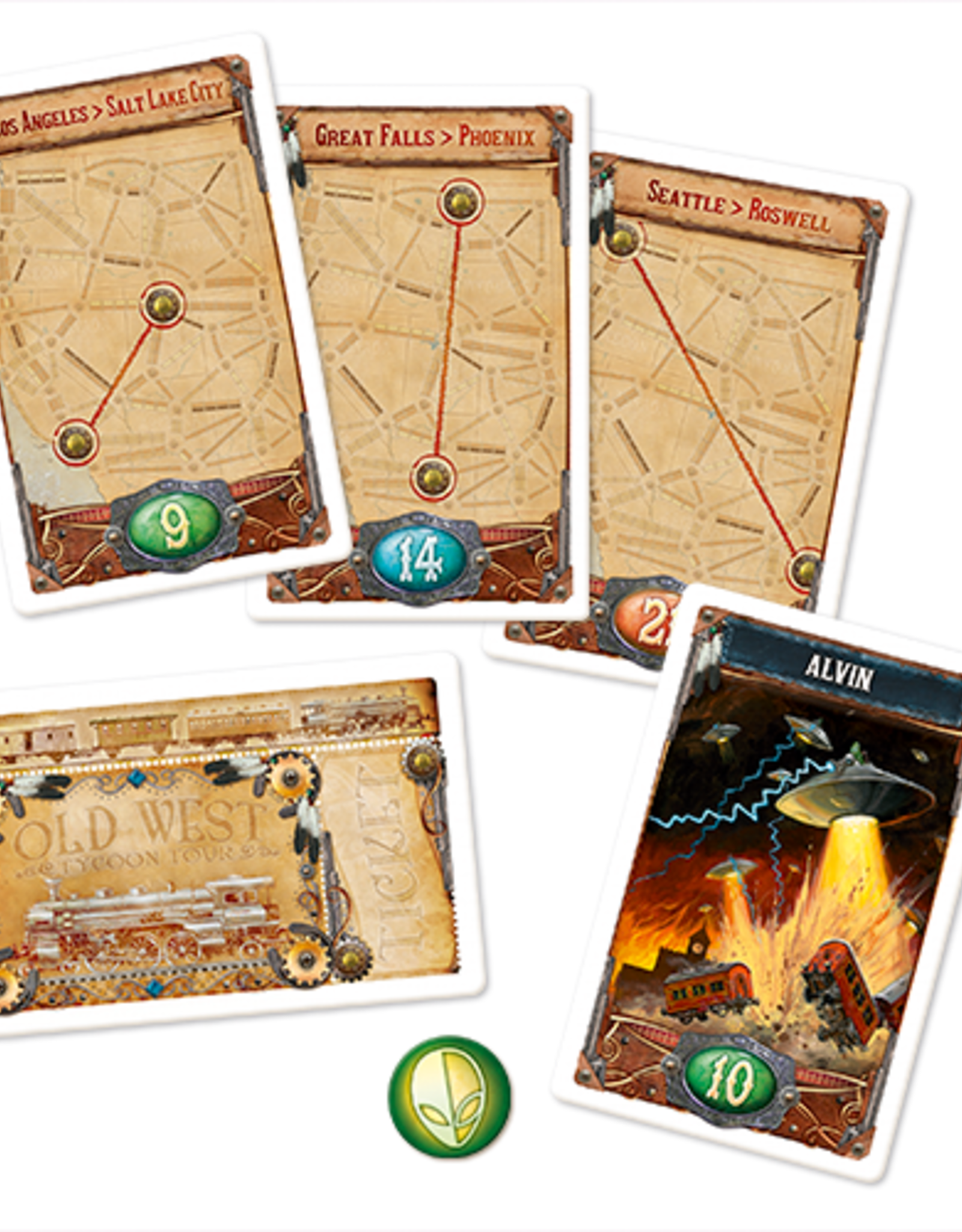 Ticket to Ride Expansion 6 France and Old West