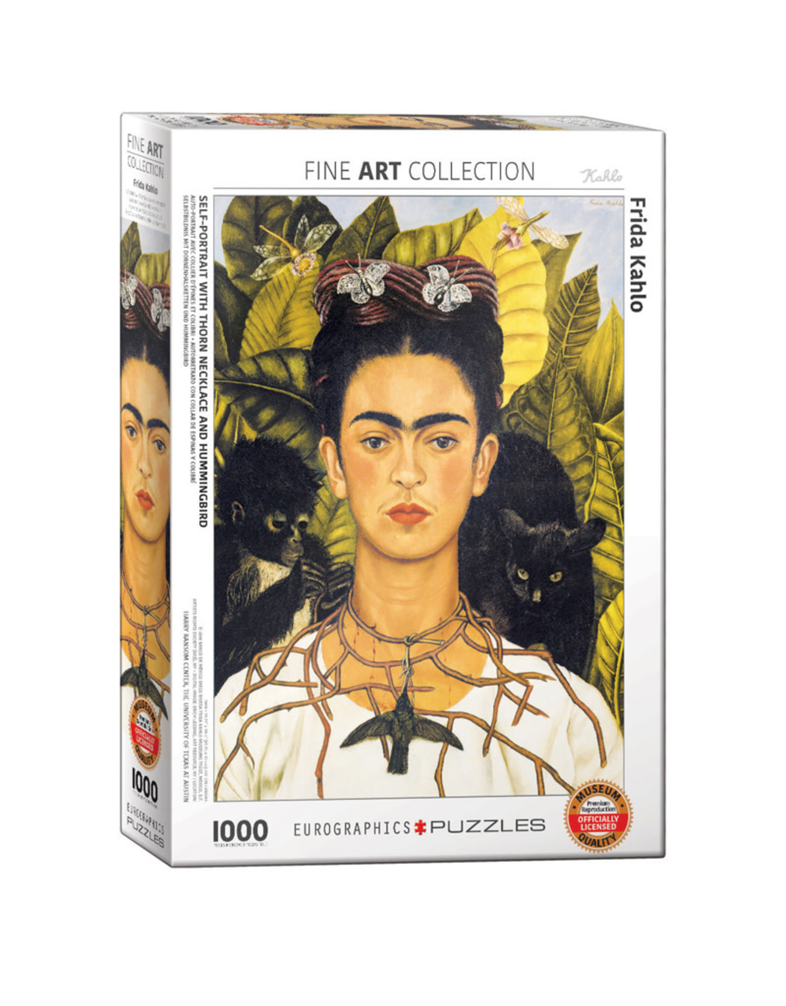 Eurographics Self-Portrait with Hummingbird by Kahlo Puzzle (1000 PCS)
